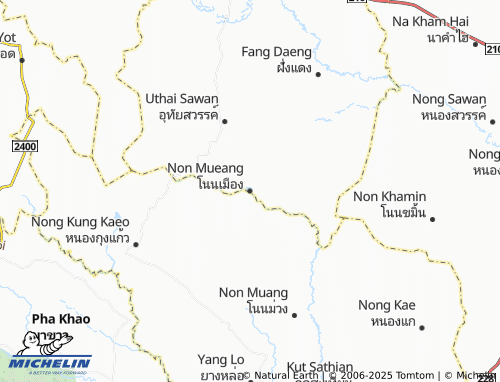 MICHELIN Non Mueang map - ViaMichelin