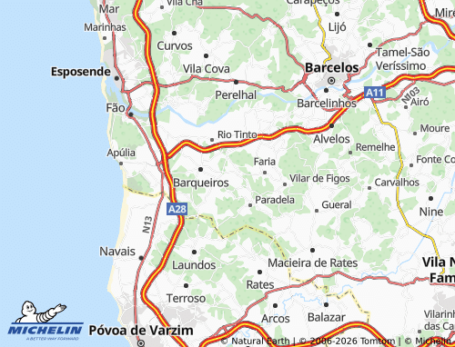 MICHELIN Cristelo map - ViaMichelin