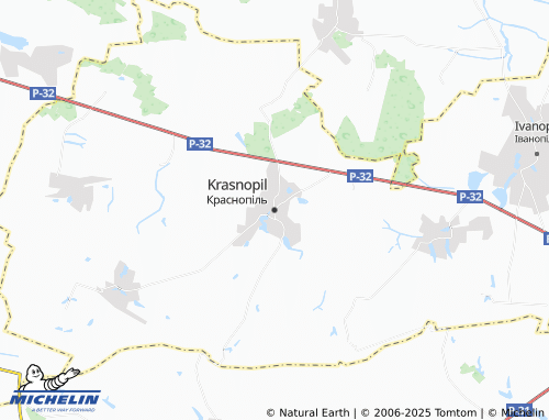 MICHELIN Krasnopil map - ViaMichelin