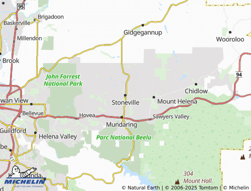 MICHELIN Stoneville map - ViaMichelin