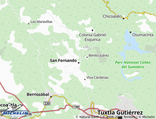 MICHELIN El Rosario map - ViaMichelin