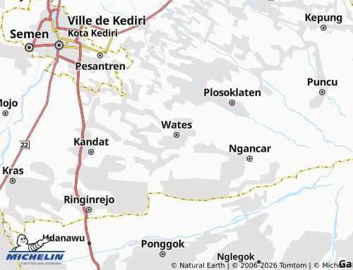 Mapa MICHELIN Wates - ViaMichelin