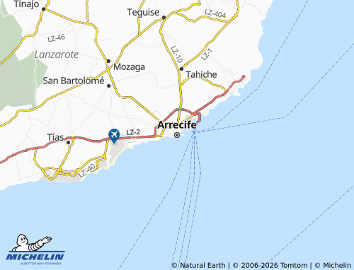 Mapa MICHELIN Arrecife - ViaMichelin