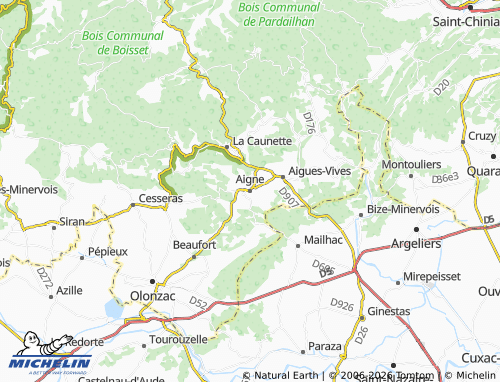 Mapa MICHELIN Aigne - ViaMichelin