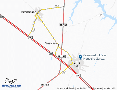 Mapa MICHELIN Guaiçara - ViaMichelin