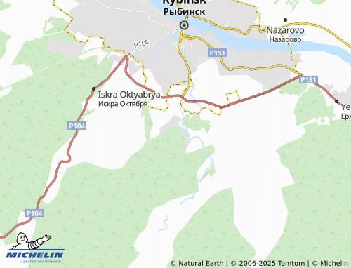 MICHELIN Krasnaya Gorka map - ViaMichelin