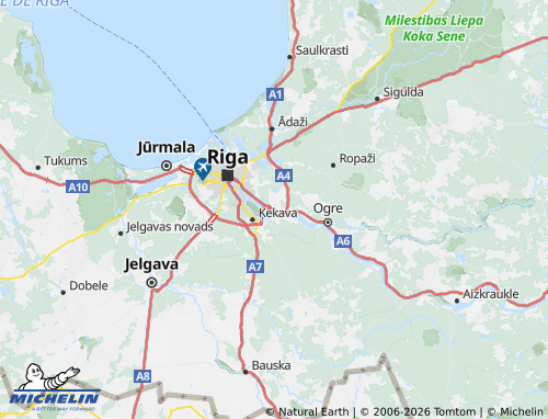 Mapa MICHELIN Salaspils novads - ViaMichelin