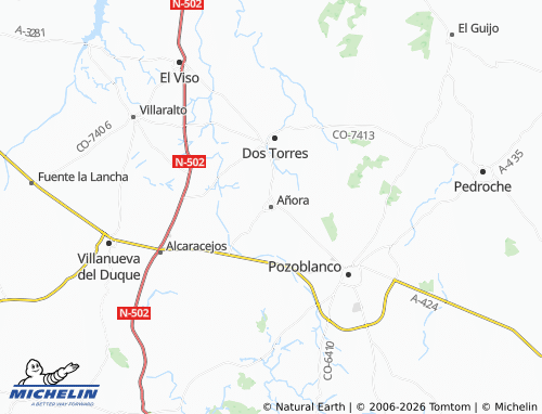 Mappa MICHELIN Añora - ViaMichelin
