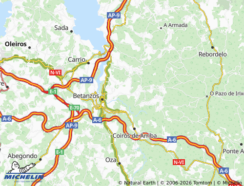 MICHELIN O Consistorio map - ViaMichelin