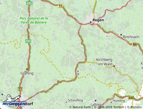 MICHELIN Bischofsmais map - ViaMichelin