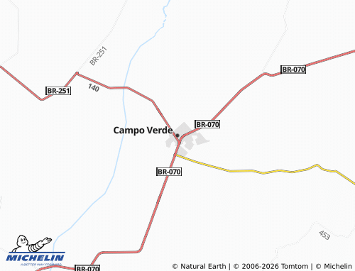 Mapa MICHELIN Campo Verde - ViaMichelin
