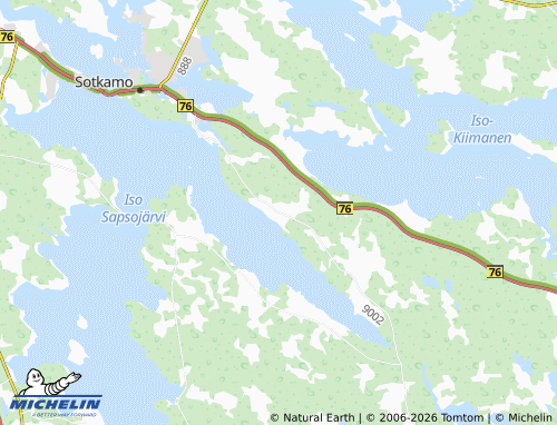 Carte MICHELIN Sapsoranta - ViaMichelin