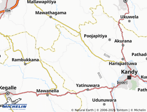MICHELIN Minigamuwa map - ViaMichelin
