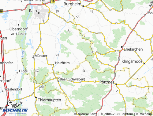 MICHELIN-Landkarte Wallerdorf - ViaMichelin