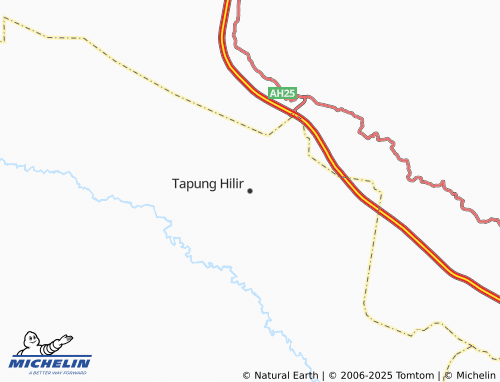 MICHELIN Tapung Hilir map - ViaMichelin