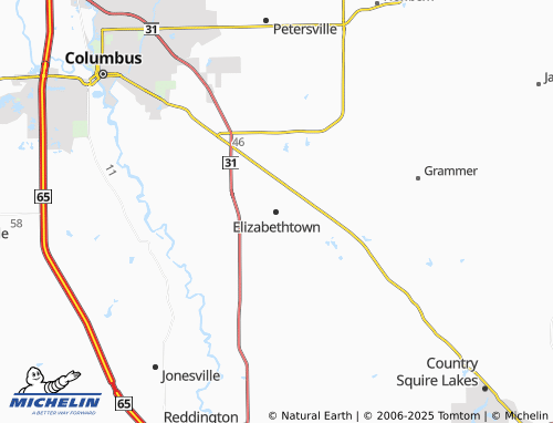 MICHELIN Elizabethtown map - ViaMichelin