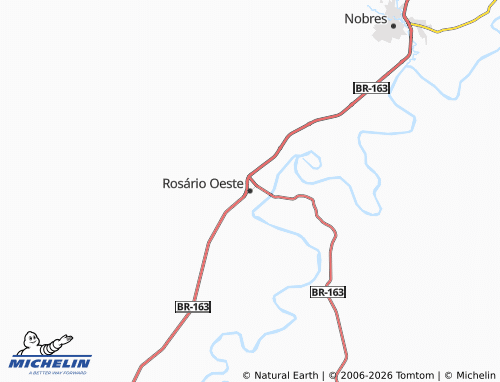Mapa MICHELIN Rosário Oeste - ViaMichelin