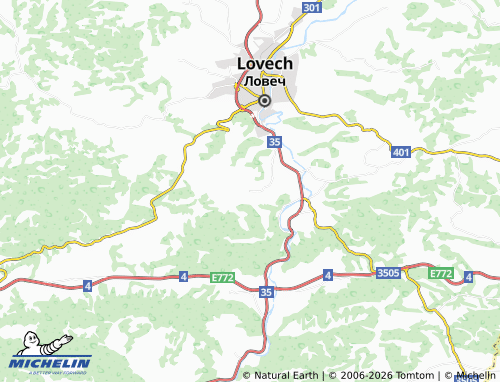 MICHELIN Hlevene map - ViaMichelin