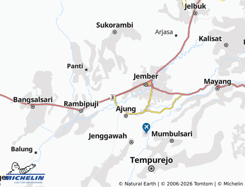 MICHELIN-Landkarte Sempusari - ViaMichelin