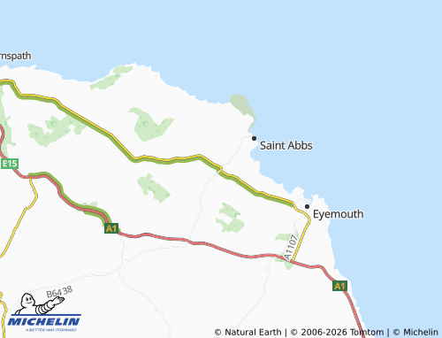 Carte MICHELIN Coldingham - ViaMichelin