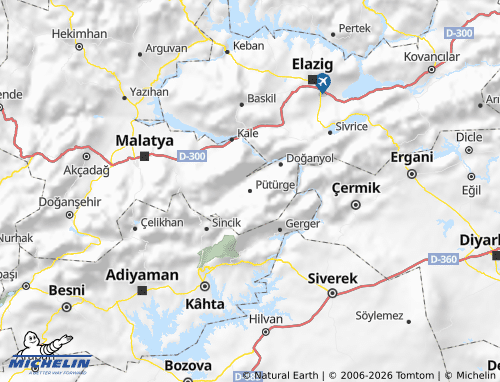 Mappa MICHELIN Pütürge - ViaMichelin