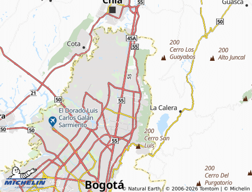Carte MICHELIN Las Orquídeas - ViaMichelin