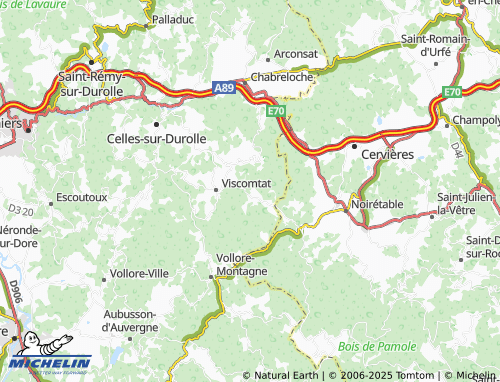 MICHELIN-Landkarte La Fortie - ViaMichelin