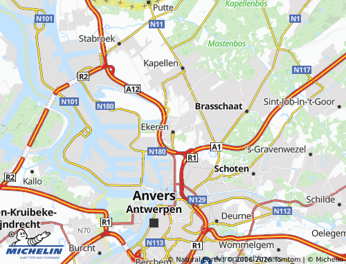 Mappa MICHELIN Ekeren - ViaMichelin