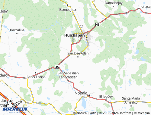 Mappa MICHELIN El Carmen, San José Atlán - ViaMichelin