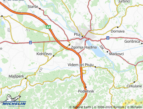 Kaart MICHELIN Draženci - ViaMichelin