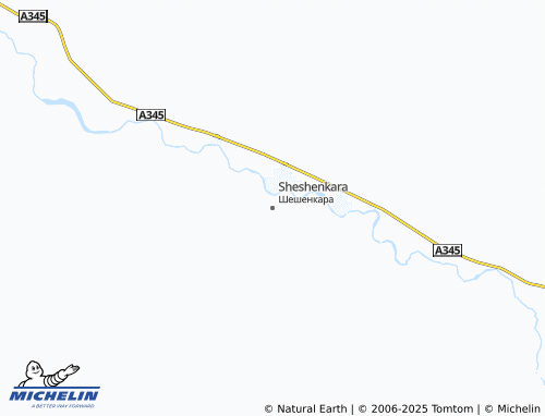 MICHELIN Sheshenkara map - ViaMichelin