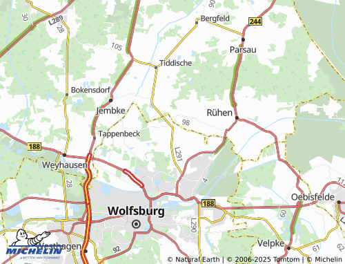 MICHELIN Velstove map - ViaMichelin