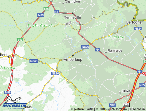 Carte MICHELIN Amberloup - ViaMichelin