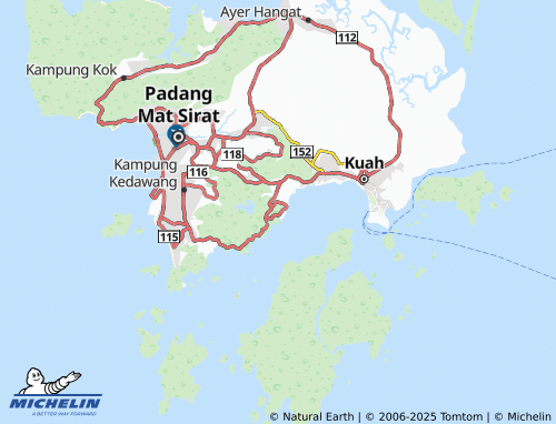 MICHELIN Kampung Sungai Batu map - ViaMichelin