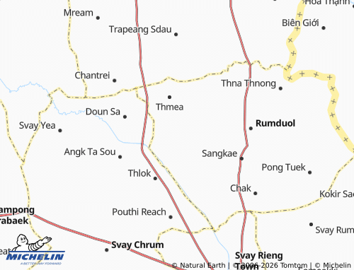 Mappa MICHELIN Meun Chey - ViaMichelin