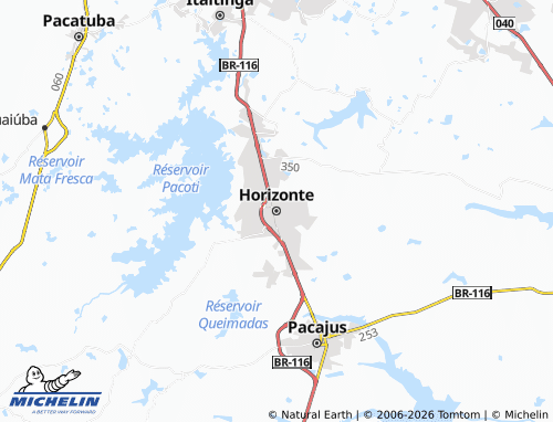 Mapa MICHELIN Horizonte - ViaMichelin