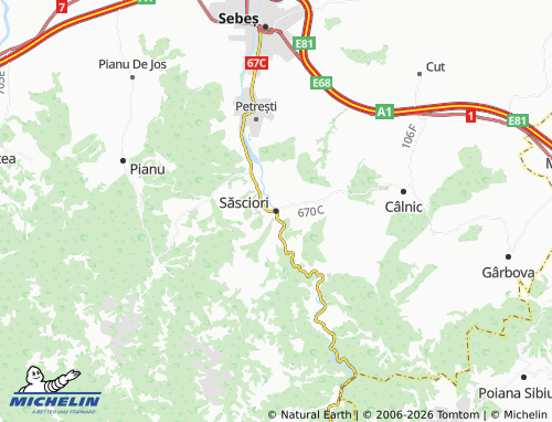MICHELIN Săsciori map - ViaMichelin