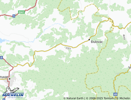 MICHELIN Koreničani map - ViaMichelin