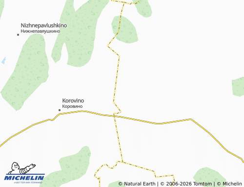 MICHELIN-Landkarte Vas'kino - ViaMichelin