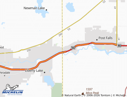 Mappa MICHELIN State Line - ViaMichelin