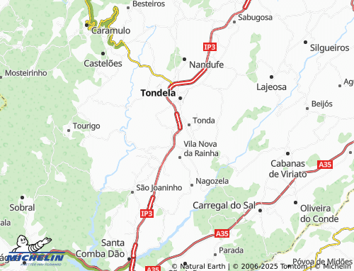 MICHELIN-Landkarte Povo de Baixo - ViaMichelin