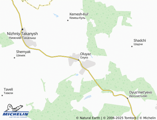 MICHELIN Oluyaz map - ViaMichelin