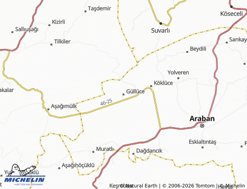 Mappa MICHELIN Güllüce - ViaMichelin