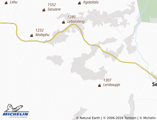 MICHELIN-Landkarte Dithabaneng - ViaMichelin