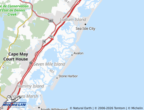 Mappa MICHELIN Avalon - ViaMichelin