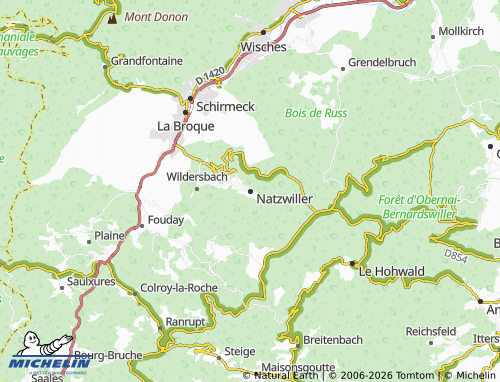 MICHELIN Natzwiller map - ViaMichelin