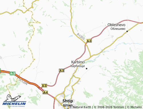 MICHELIN Gorni Balvan map - ViaMichelin