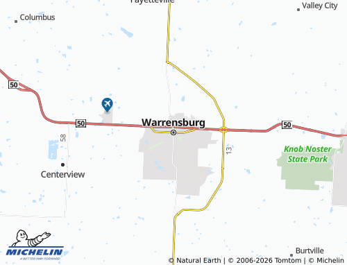 Mapa MICHELIN Warrensburg - ViaMichelin