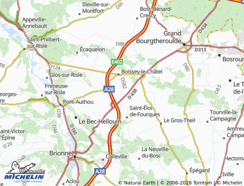 MICHELIN Saint-Philbert-sur-Boissey map - ViaMichelin