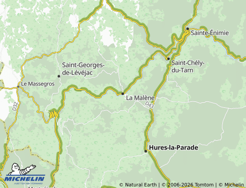 Mappa MICHELIN La Malène - ViaMichelin